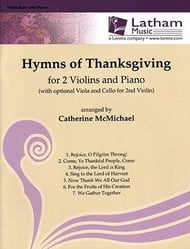 HYMNS OF THANKSGIVING VIOLIN DUET AND PIANO cover Thumbnail